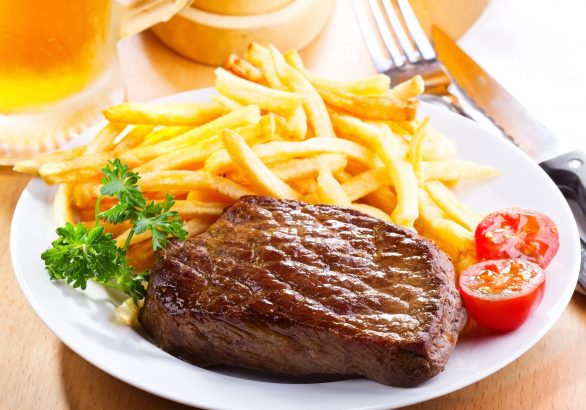 البطاطس واللحوم